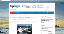 Desktop Screenshot of boatnameblog.com