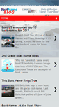 Mobile Screenshot of boatnameblog.com